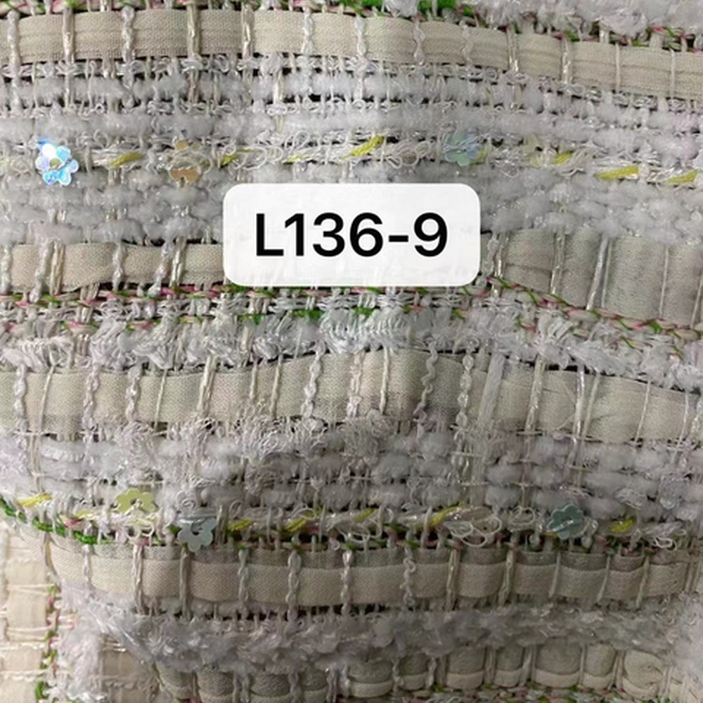 L136粉色雪纺